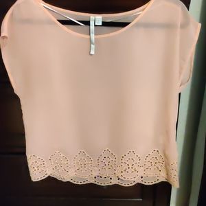 Lauren Conrad pink blouse